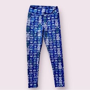 LuLaRoe Blue Pixel Frankenstein Leggings - OS - New